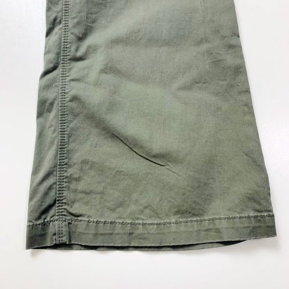 Ann Taylor LOFT Pant Trouser Olive Dusty Green Boot Cut Flare Classic Twill 6 - Picture 6 of 9